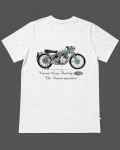 T-Shirt blanc Grey Flash Made in France