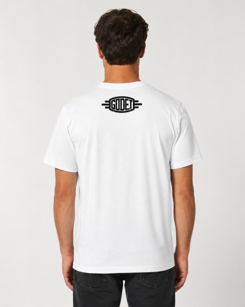 T-Shirt blanc Cafe racer Made in france