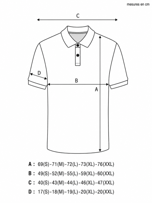 Polo GODET noir Made in France