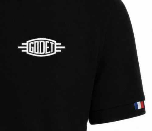 Polo GODET noir Made in France